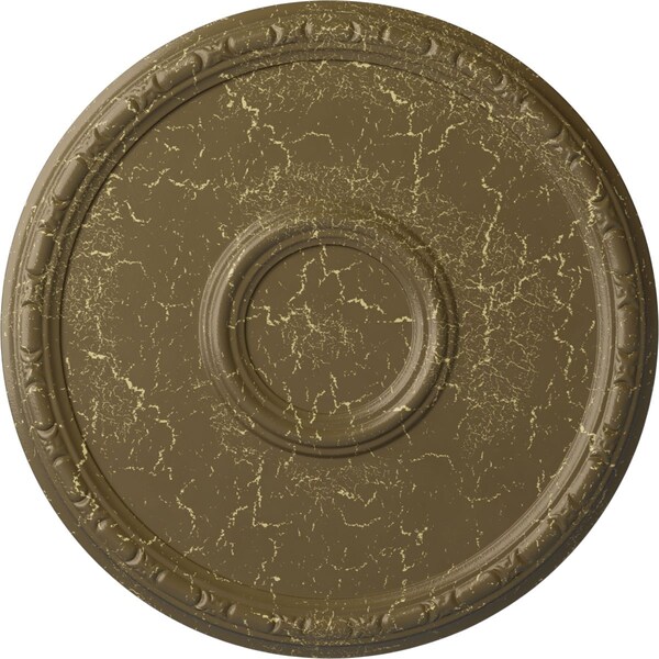 Ekena Millwork Odessa Bead & Barrel Medallion (Canopies up to 5"), 19 3/4"OD x 1 3/8"P, Mississippi Mud Crackle CM20ODMMC - main